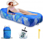 T&auml;ispuhutav diivan - 195 x 70 cm T&auml;ispuhutav diivan telkimine diivan koos v&otilde;rk ja kandekott veekindel mobiiltelefoni kohver T&auml;ispuhutav Air Diivan Air Lounger Kaasaskantav t&auml;ispuhutav v&auml;ljas rannas telkimine aias