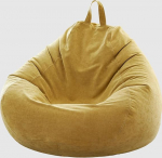 ISAENNE Bean Bag kate lastele (ilma t&auml;idiseta) pol&uuml;ester valge Bean Bag kate t&auml;idetud Bean Bag Memory Foam pehme Premium Corduroy Stuffed Bean Bag Plush m&auml;nguasi lastele 35 x 30 x