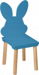 Laste tool - Puidust toolid lastele 2-7 aastat, v&auml;ikelapse tool - laste iste m&ouml;&ouml;bel tool, laste tool laste toa m&ouml;&ouml;bel Rabbit Blue