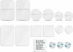 Xeratti&trade; auto telefonihoidja [16 Pack] lisatarvikute pakett magnetilise kinnituse jaoks, universaalsed &uuml;li&otilde;hukesed plaadid magnetiliste telefonihoidjate jaoks (valge V2)