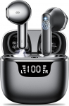 Bluetooth k&otilde;rvaklapid Traadita Bluetooth 5.1 koos 4 ENC m&uuml;rasummutusmikrofoniga IPX7 veekindel HiFi Stereo puuteekraaniga traadita k&otilde;rvaklapid 28 tundi iOS Androidile Valge