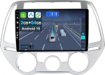 Cadley Android 14 autoraadio Hyundai i20 2012-2014 juhtmevaba Apple CarPlay, Android Car, Mirror Link, GPS navigatsioon, Bluetooth 5.0, WiFi, USB, Navi, FM + tagurduskaamera.