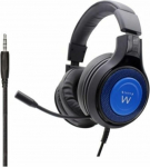 Ewent PL3322 | Paindliku mikrofoniga m&auml;ngukomplektid | 3,5 mm pistikupesaga | Juhtmega 50 mm juhtmega | Pikk 1,5 m | M&auml;ngukomplektid PS4-PS5/Xbox One Xbox X jaoks | Must, Sinine