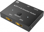 Displayport Switch 8K kahesuunaline DP 1.4 Switcher DP Splitter Converter 2 in 1 Out/1 in 2 Out, 8K @ 60Hz 4K @ 144Hz PC Host Laptop Monitor TV projektorile