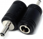 3,5 mm x 1,3 mm Klinke auf 5,5 x 2,5 mm Gleichstrom-Buchse, Klinke auf DC-Klinkenstecker, Kabel-Konverter-Adapter (2, schwarz)