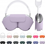 kwmobile &uuml;mbris Apple AirPods Max/AirPods Max 2 &uuml;mbris - pehme pol&uuml;estrist k&otilde;rvaklappide kate - puhkerežiimiga &uuml;hilduv - Purple Cloud