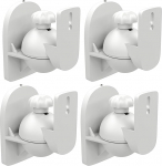 deleyCON 4 x universaalne k&otilde;larite seinakinnitus Box Holder Pivoting + Tilt kuni 3,5 kg Lakke paigaldamine + seinakinnitus Valge