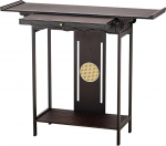 Console Table mit Schublade, Konsolentisch Holz mit Erh&ouml;htem Design, Geeignet f&uuml;r Flur und Wohnzimmer(80X40X100CM/31X16X39IN)