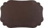 AMDXD 4er Set Tischset Elegant, PVC Leder Platzset Vintage Einfarbig Unregelm&auml;&szlig;ig Anti-Rutsch, Tischuntersetzer Natur Kaffee f&uuml;r Zuhause Restaurant Speisetisch, 30x45CM