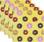 Kangast laualusad, pestavad laualusad s&ouml;&ouml;gilauale, 4 tk, magustoit Cartoon Doughnut Cute