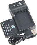 DSTE DMW-BLE9 Li-ion aku ja Micro USB laadija &uuml;hildub Panasonic Lumix DMC-GF3 DMC-GF3GK DMC-GF5 DMC-GF6 DMC-GX7 DMC-LX100 mudeliga.