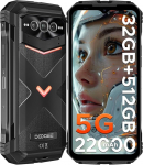 DOOGEE VMAX PRO V&auml;litingimustes kasutatav mobiiltelefon 5G, 32GB RAM + 512GB ROM Android 14 V&auml;litingimustes kasutatav nutitelefon 22000mAh 6,58-tolline FHD + 120Hz ehitusplatsi mobiiltelefon 108MP + 16MP + 20MP &ouml;&ouml;n&auml;gemiskaamera WiFi 6