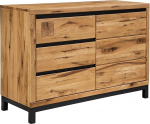 MASSIVMOEBEL24.DE K&uuml;ljepaneel Wild Oak 120x45x85 Looduslik m&auml;&auml;rdunud villandid #110 Modernne