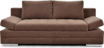 Hygger Barni diivanvoodi voodikastiga - 2-kohaline diivan voodifunktsiooniga koos k&auml;eosade reguleerimisega - stabiilse istmekvaliteediga diivanvoodi, lamamispind 145 x 202 cm (Microfibre Simple, pruun)