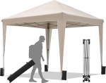 BONTEC Gazebo, 3 x 3 m, veekindel, stabiilne, talvekindel, pop-up klikk s&uuml;steem, UV kaitse 50+, kokkupandav vaatetorn, aiatelk, peotelk, metallist tugipunktid, telk