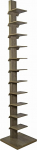 yelloo Tower Book Design Cantarutti R. Raamaturiiul kaasaegse atmosf&auml;&auml;ri jaoks Puidust vabalt seisvad raamatud &otilde;ppet&ouml;&ouml;ks Magamistuba Elutuba Kontor (tume tamm, 200 cm)