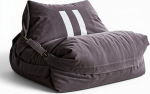 Aiire Modern Bean Bag Adult XXL - [180 x 140] Hiiglaslik Bean Bag tool koos t&auml;idisega kaunistamiseks, poistele ja lastele - Relaxo Bean Bag Lounger Indoor Design - Chill Chair for Cuddly Corner Break Grey