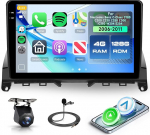 4G+128G 9" Android Autoradio f&uuml;r Mercedes Benz C Class W204 S204 2006-2011 Wireless Carplay Stereo Auto mit Android Auto Navi GPS Mirror Link Bluetooth FM/RDS/EQ WiFi Lenkradsteuerung R&uuml;ckfahrkamera