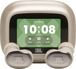 JBL Live Buds 4, Kabellose Noise-Cancelling-Ohrh&ouml;rer, Hi-Res Audio, Smart Charging Case, Bluetooth, 40 Std. Akkulaufzeit, IP55 wasserdicht, Champagner