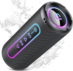 Bluetooth-k&otilde;lar koos valgusega, 30 W muusikakast, Bluetooth 5.4 kahe bassik&otilde;lariga, 30H akukarbid, IPX7 veekindel, TWS &uuml;hendatav stereoheli, kaasaskantav k&otilde;lar peole, v&auml;ljas, reisimiseks, AUX / TF