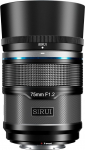 SIRUI Sniper 75 mm APS-C Autofocus F1.2 Telephoto Camera Lens for X-T4, X-T5, X-H1, X-H2/H2S, X-T3, X-T30, X-S10 (X-Mount, Black)