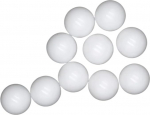 10 mm Delrin pol&uuml;oks&uuml;met&uuml;leenist POM/Celcon tahked plastkuulid kuulventiilidele ja laagritele (50 tk)