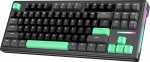ATTACK SHARK Bluetooth 5.0/2.4G/Type-C juhtmega mehaaniline m&auml;nguklaviatuur 87 klahvi Hot Swapable kompaktne RGB traadita klaviatuur, Bluetooth klaviatuur koos spiraalse klaviatuurikaabliga PC Macile