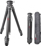 Kaamera statiiv, COMAN Zero Y statiiv s&uuml;sinikkiust 360&deg; panoraamkuuliku pea ja Arca Swiss videostatiiv k&otilde;ikidele DSRL kaameratele, kerge statiiv 15,3 - 156,7 cm k&otilde;rgusega, keskne sammas maksimaalne koormus 18 kg