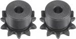 hankimise kaart #25 Sprocket 5mm Bore 1/4" Pitch 10 Hambad Single Strand Chain Sprocket C45 Carbon Steel 25 Roller Chain Sprockets with Adjusting Screws for ISO 04C Chain Pack of 2