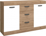 Miroygato Argo Sideboard, 2 T&uuml;ren, 3 Schubladen, moodne disain, 140 x 91 x 40 cm