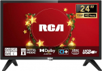 RCA TV 24" LED HD v&auml;ike televiisor magamistoas K&ouml;&ouml;k kolmekordse tuuneriga (DVB-T/T2-C-S/S2), HDMI, VGA, multimediam&auml;ngija, USB, CI+, hotelli mudel, 220V