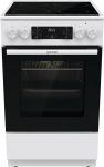 Gorenje GEC5C43WGAMZ elektripliit klaaskeraamilise pliidiga / 50 cm / 70 liitrit / Kiirk&uuml;te / Pitsarežiim 300 &deg;C / Sulatus / AquaClean / Ergonoomiline l&uuml;liti / 8 k&uuml;tteviisi / Valge