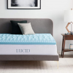 LUCID 5 cm Gel Memory Foam Mattress Topper with 5 Zones, Single (90 x 190 cm)