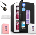 NORTHCLAN k&uuml;lmik 15L/21 kanistrit, elektriline k&uuml;lmik Eco režiimiga vaikselt magamistoas/autos, soe/k&uuml;lm funktsioon, 12V/220V kaasaskantav ilujahuti