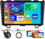 [6G+128G] 8-tuumaline Android autoraadio Honda CRV 2007-2011 koos Bluetooth Navi, Hodozzy 9-tolline puuteekraaniga autoraadio traadita Carplay Android autoga, WiFi, USB, DSP, FM/RDS raadio, tagurduskaamera