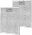 2 x Metallist rasvafiltrid, mis sobivad pliidikupuga 320 x 260 mm Filter Metallist asendusfilter Alumiiniumist rasvafiltri asendusfiltri universaalne