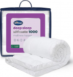 Silentnight Ultimate Deep Sleep Topper - ekstra paks s&uuml;gav madratsi pealisplaat Luksuslik puuvillane pehme - masinpesuk&otilde;lblikud tugivoodipadjad