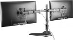 Proper Dual Arm Cantilever vabalt seisev lauaarvuti 13", 19'', 21'', 23'', 24'', 27'' ja 32'' monitorile - must