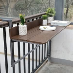 Ripplaud Ripplaud R&otilde;du klapplaud, Kokkupandav r&otilde;du terrassilaud puidust imitatsioonist, Reguleeritav s&uuml;learvuti laud, Baar Patio Railing ESS klapplaud, aia terrassim&ouml;&ouml;bli laud