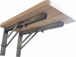 Generisch Klapptisch Kompakter, klappbarer Wandtisch, platzsparend, 68,6 x 38,1 cm, ESS- und Arbeitstisch aus wei&szlig;em Holz, ideal f&uuml;r kleine K&uuml;chen und Fr&uuml;hst&uuml;cksbars, perfekt f&uuml;r begrenzte R&auml;ume