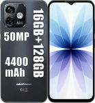 Ulefone nutitelefon 8 GB RAM 128 GB ROM / 256 GB 6,52 tolli ilma lepinguta, 50MP 4G Dual SIM Simlock-free mobiiltelefonid, 8,7 mm 184 g s&otilde;rmej&auml;lg/OTG/Face ID (must)
