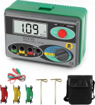 Digitaalne maandustakistuse tester 0 ~ 2000&Omega; maandustakistuse tester, andmete salvestamine, madala aku meeldetuletus Ohm Real Megohmmeter maandustakistuse m&otilde;&otilde;tja