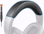 SOPROM proteiinnahast vahetatav k&otilde;rvaklapi komplekt Audio Technica ATH M50, M50X, M50XWH, M50XBT, M50XBT2, M50S/LE k&otilde;rvaklappidele, lihtne DIY paigaldus mustana