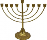 SPORTARC Hanuka menora Taaveti t&auml;ht k&uuml;&uuml;nla hoidja h&otilde;betatud t&auml;ism&otilde;&otilde;dus, mis pole kunagi tuhmunud juudi kingitus (9 pead)