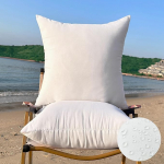 QSWRD 65 x 65 cm Outdoor Weatherproof Cushion Filling, Set of 2, Waterproof Cushions, Garden Furniture, Decorative Cushion, Inner Cushion, Pillow, Feather Cushion, Decorative Cushion for Sofa, Patio