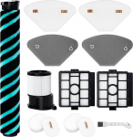 Jegehoyo harja rullifiltri varuosad Shark IP3251EUT juhtmeta tolmuimejale, 1 rullihari, 1 HEPA-filter, 4 filtri k&auml;sna, 2 HEPA-filtrit baasjaama jaoks, 4 filtri k&auml;sna jaoks