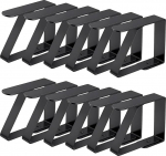 VIKY laudlinaklambrid, roostevaba teras, 12 tk, mustad laudlinaklambrid, lauaklambrid paksudele laudadele, laudlinahoidja v&auml;ljas, laudlinaklambrid perekonna s&ouml;&ouml;gilauale, pidudele, pulmadele