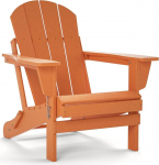 TORVA Adirondack kokkupandav aiatool HDPE taaskasutatud materjalist, ilmastikukindel v&auml;listool aeda, terrassile, murule ja l&otilde;kkekohale, oranž