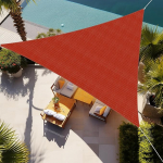 Shade&Beyond 16 x 16 x 16 tolline p&auml;ikesevarju Sail Triangle Rust Red Outdoor UV Sun Shade Sail for Patio Yard Backyard Garden Lawn Garden (Teeme kohandatud suuruse)