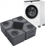 DEWEL 4 pesumasina jalad, kuivati jalapadjad, virnastatavad m&ouml;&ouml;blit&otilde;stukid k&uuml;lmikule, voodile, lauale, toolile, diivanile (1-kihiline 4,4 cm, 2-kihiline 7,8 cm, hall)